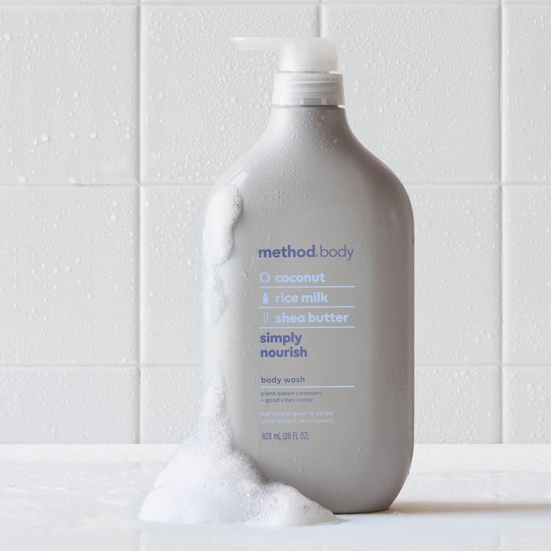 Method Body Wash | Simply Nourish | Biodegradable & Paraben-Free | 28 Oz