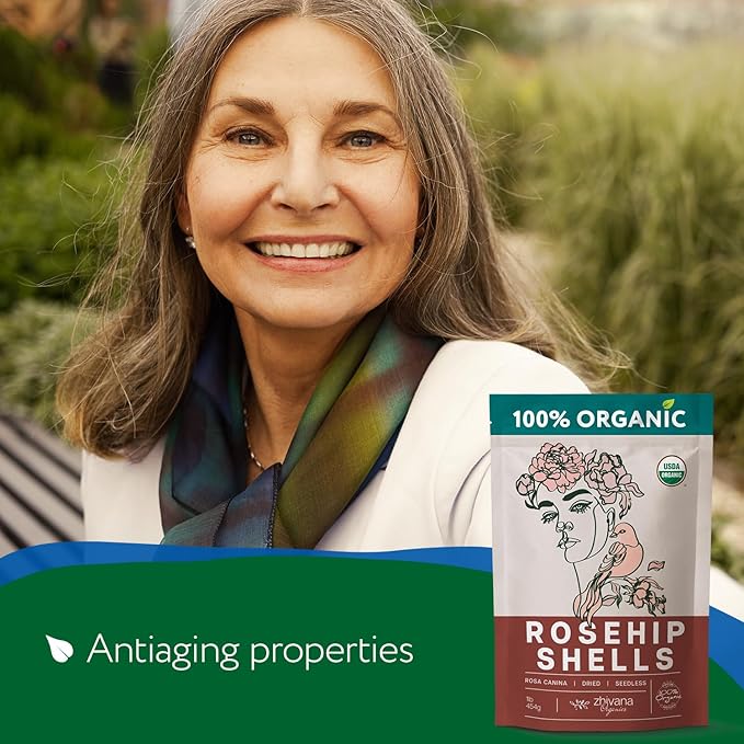 Rosehip Fruit Tea (Pack of 4) - Immune Support, Vitamin C from Food, Digestive Tea - For Kids & Adults - 4 LB