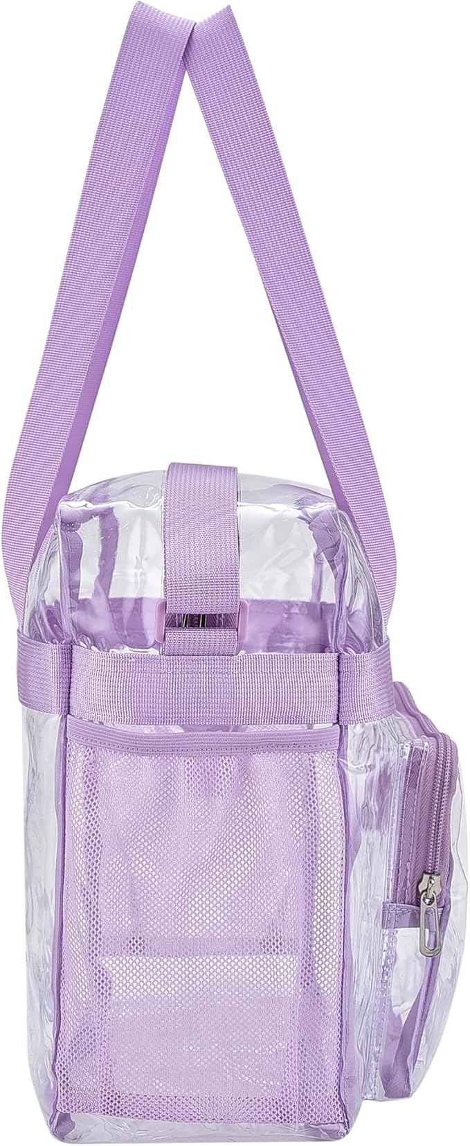 USPECLARE Clear Tote Stadium Approved, Security Travel & Gym Clear Bag for Work Sports Games Concerts