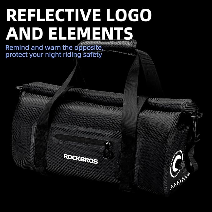 ROCKBROS Waterproof Duffel Bag 20-60L Motorcycle Travel Dry Duffel Bag for Motorcycling Boating Kayaking Camping Fishing Outdoor Adventure for Men Women