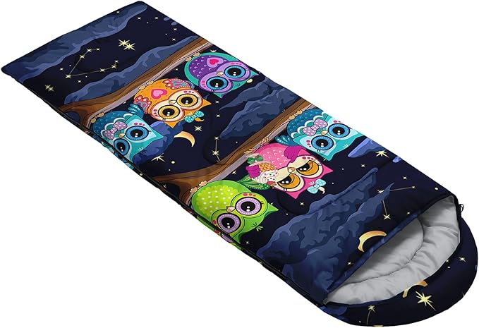 AILONEN Boys Sports Camping Sleeping Bags,Lightweight & Waterproof,3 Season Warm & Cool Weather,Black Player Basketball Sleeping Bags for Kids Adults,Travelling,Outdoors