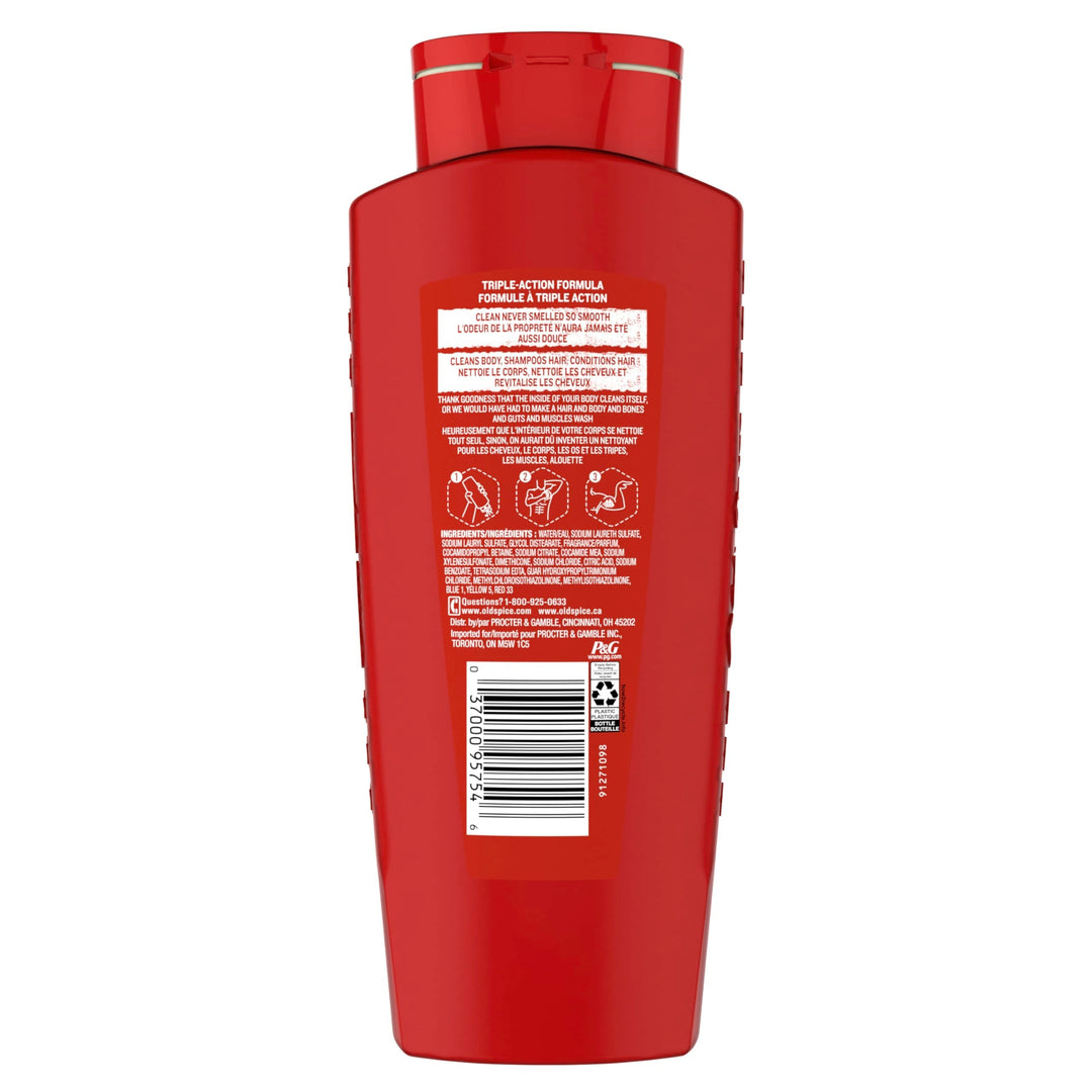 Old Spice Refreshing 2-in-1 Hair & Body Wash Conditioner for Men, High Endurance, 3X Defense, 24/7 Shower Fresh with Lasting Scent, Scented, 24 oz