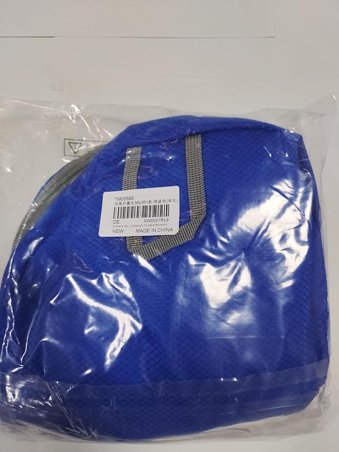 ZOMAKE Lightweight Packable Backpack 35L, Light Foldable Backpacks Water Resistant Collapsible Hiking Bag, Compact Folding Day Pack for Travel Camping(Dark Blue)