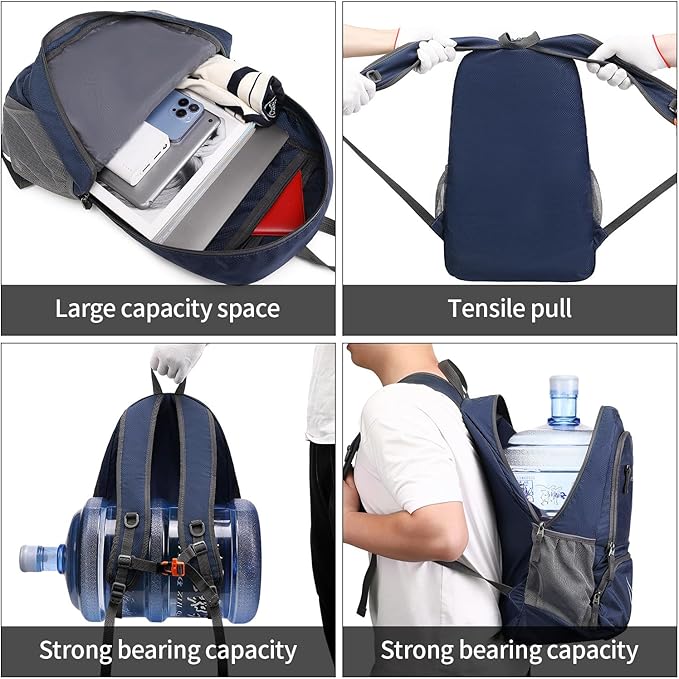 35L Lightweight Foldable Waterproof Packable Travel Small Hiking Backpack Daypack for men women