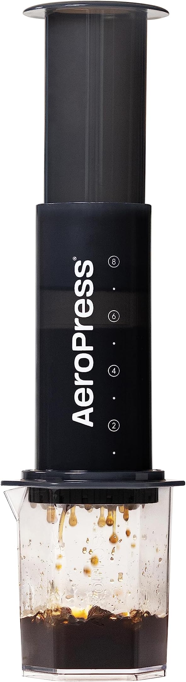 AeroPress Original XL Coffee Press – 3 in 1 brew method combines French Press, Pourover, Espresso. Full bodied, smooth coffee w/out grit or bitterness. Small portable coffee maker for camping & travel