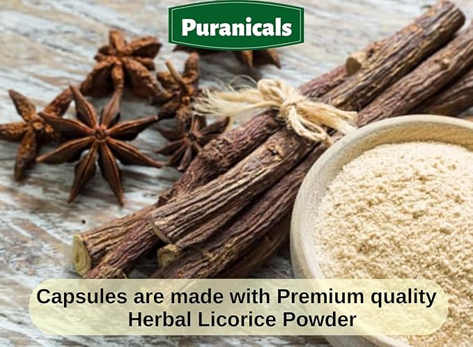 Licorice Premium 320 Capsules Non GMO and Gluten Free | Herbal Supplement | 700 mg Per Serving | Made with 100% Pure Licorice Root