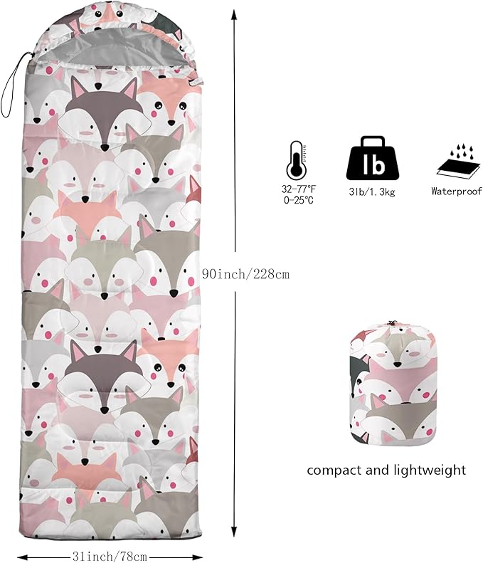 AILONEN Boys Sports Camping Sleeping Bags,Lightweight & Waterproof,3 Season Warm & Cool Weather,Black Player Basketball Sleeping Bags for Kids Adults,Travelling,Outdoors