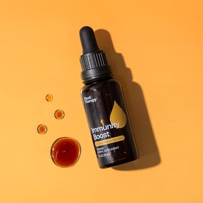 Plant Therapy Organic Immunity Boost Tincture 30 mL (1 oz) with Ehcinacea, Elderberry & Lemon Balm Extract, Supports a Healthy Immune System, Natural Defense Against Seasonal Threats