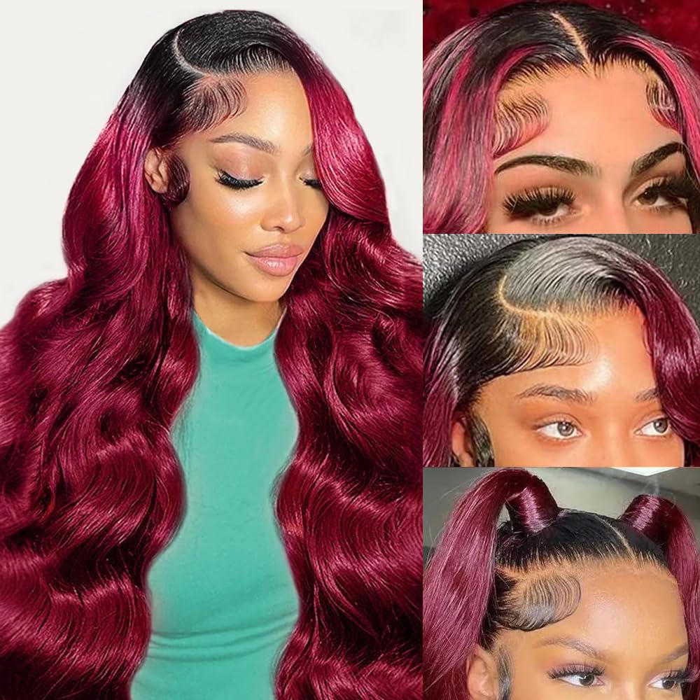 Avolo Pink Lace Front Wig Human Hair Pre Plucked 13X4 Pink Wig Human Hair Body Wave Colored Pink Human Hair Lace Front Wigs For