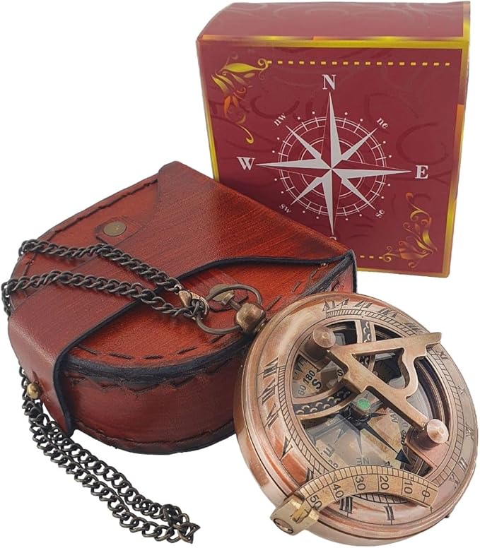 Son Gift to Our Son Compass Gifts for mom and dad with Leather Case Unique Birthday Wedding Day, Son Gifts from mom to Son - Motivational Quote Graduation Back to School Birthday Gift