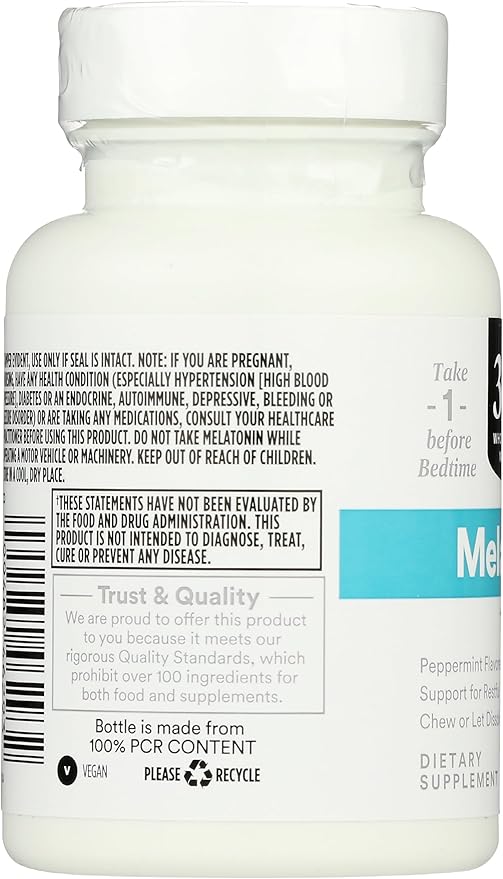 365 Everyday Value, Melatonin Lozenges 1mg, Peppermint Flavor, 60 Count