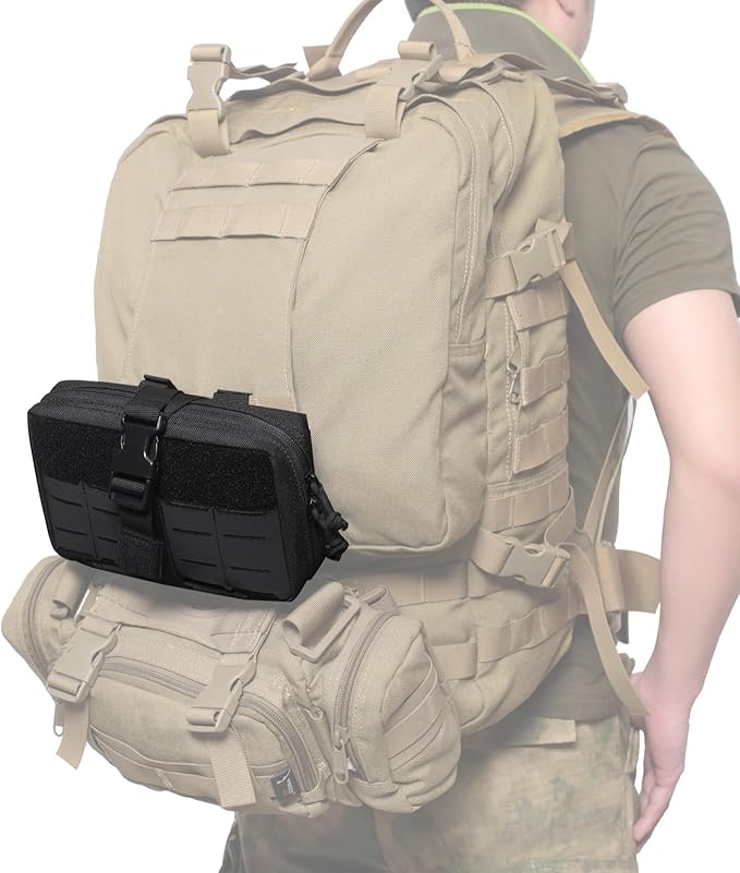 Azarxis Equipment Multi-Purpose Tactical EDC Admin MOLLE Pouch Utility Tools Bag Organizer Military Waist Belt Modular Attachment