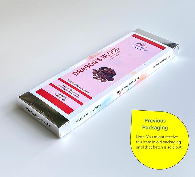 Dragon's Blood Incense Sticks - Traditional Handcrafted Masala Incense - 42 to 50 Sticks Approx.