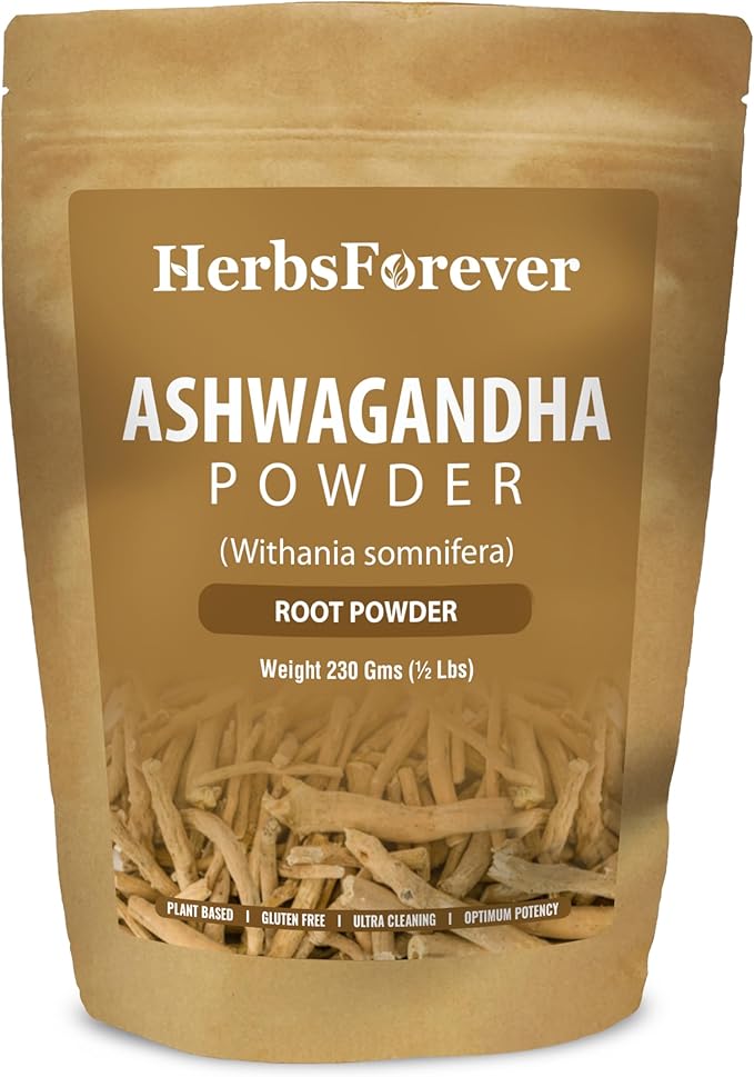 Ashwagandha Powder 230g I Winter Cherry, Non-GMO, Vegan, Gluten-Free I Ayurvedic Stress-Buster Supports Energy Booster, Vitality & Rejuvenator Overall Wellness