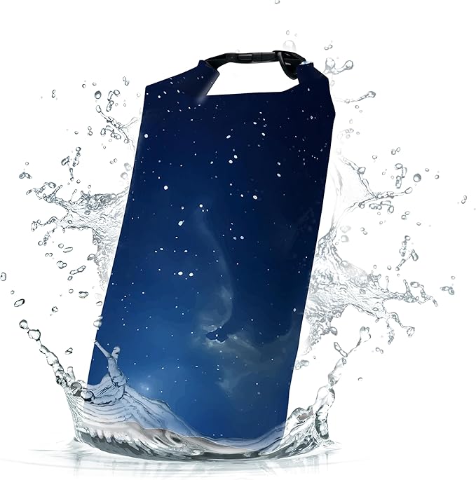 Waterproof Dry Bag,Roll Top Night Sky Space Waterproof Backpack 5L/10L/20L Floating and Lightweight Bags for Kayaking, Boating, Fishing, Swimming and Camping