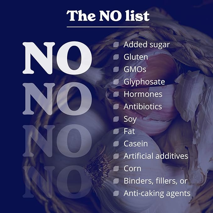 Aged Black Garlic Capsules | Helps Promote Brain & Immune Health | Supports High Absorption - 30 Capsules