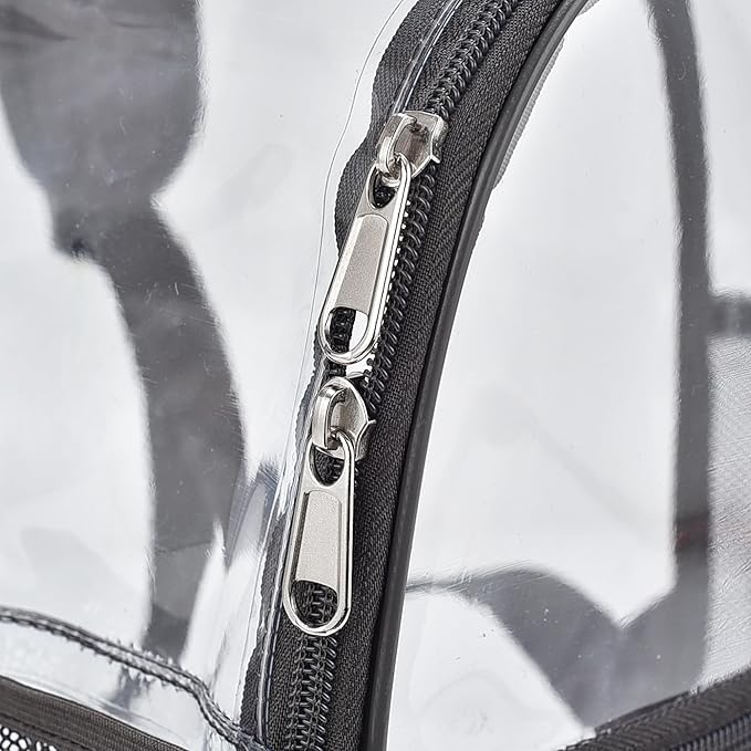USPECLARE Clear Backpack for Stadium Approved 12×6×12, Water proof Clear Bag for Stadium Events and Concert Work Sport Event