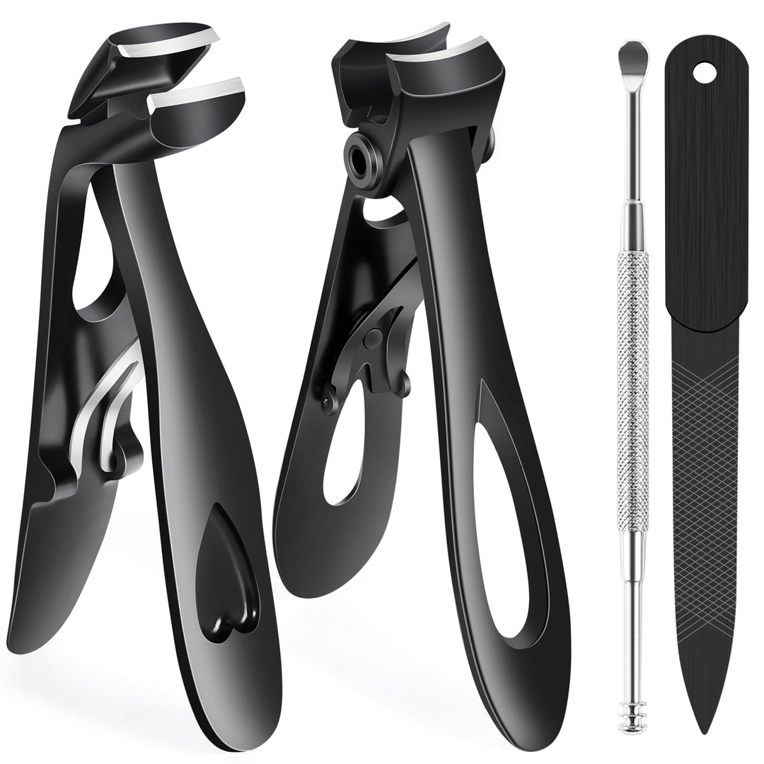 kelongn Nail Clippers for Men Toenail Clippers and Fingernail Clipper Toe Nail Clippers for Women Nail Clipper with Long Handle Wide Jaw