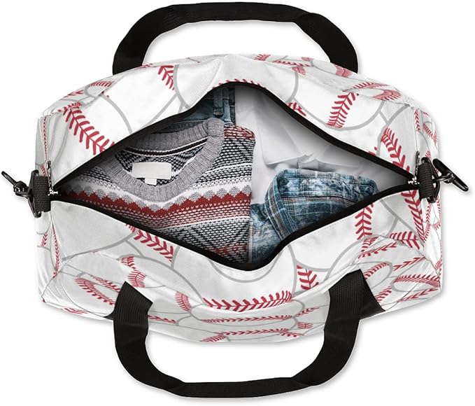 Sprot Baseball Kids Overnight Duffle Bags Boys Girls Teen Sports Gym Bag for Weekender Travel Gymnastics Dance Ballet