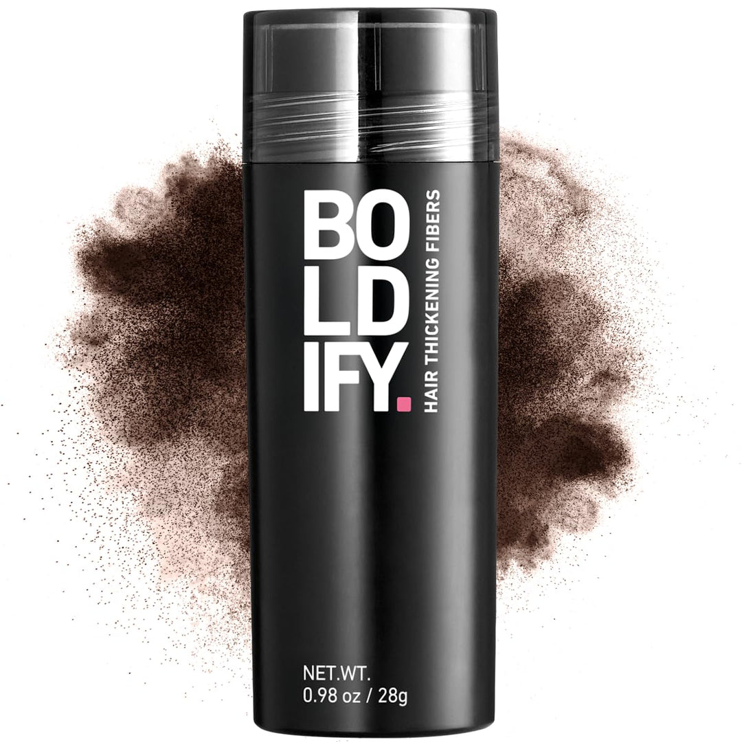 Boldify Hair Fibers 28g | Fill Thinning Hair | Light Brown | For Men & Women