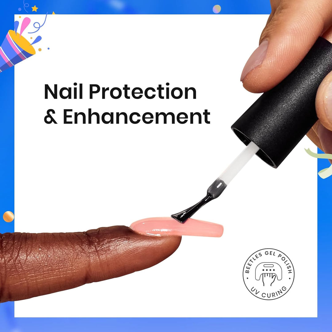 Beetles 3Pcs Builder Nail Gel Set | 15ml No Wipe Top Coat & Base Coat | Long-Lasting Shine for Women