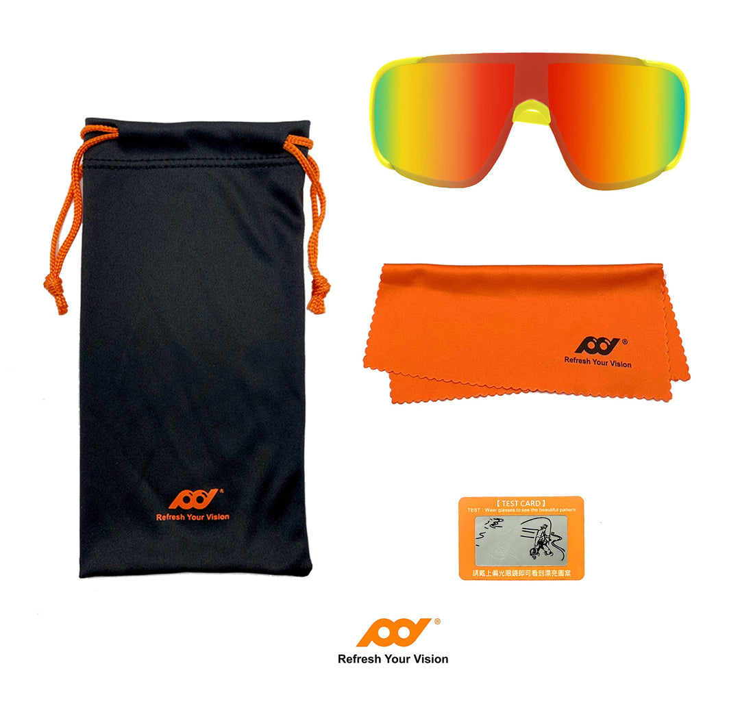 XII WY Polarized Youth Kids Sports Sunglasses Cycling Running Golf for Boys Girls Brown lens