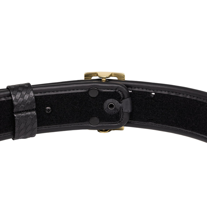 Bianchi 7960 Sam Browne Duty Belt - 2.25'', 32 - Basketweave - Brass Snap