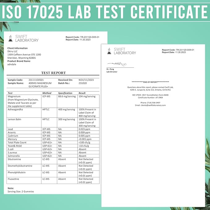 180 CT Magnesium Glycinate Gummies 400 mg/Serv - with Ashwagandha, Magnesium Malate & Taurate - Sugar Free Chews for Adults & Kids Relaxation, Stress Relief, Night Rest, Muscle & Cardio Support
