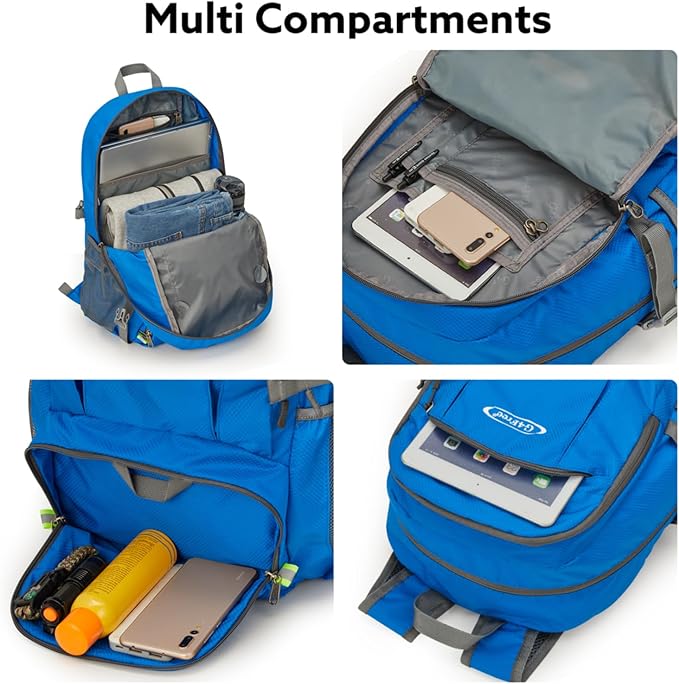 G4Free 40L Lightweight Packable Hiking Backpack, Waterproof Travel Daypack