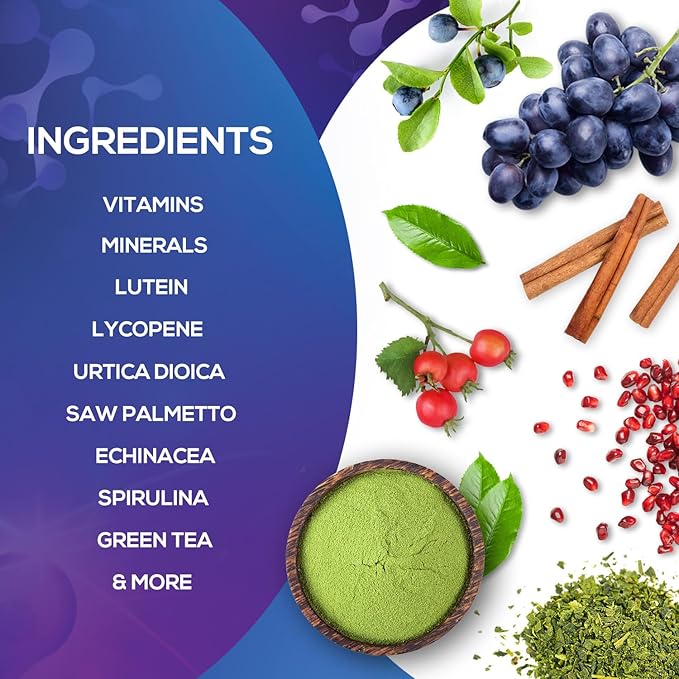 Multivitamin for Men - Mens Multivitamins for Daily Nutritional Support, Men's Multivitamin with Vitamin A, C, D, E, B12, Zinc & More, Immune Health & Energy Support Vitamins Supplement - 120 Capsules