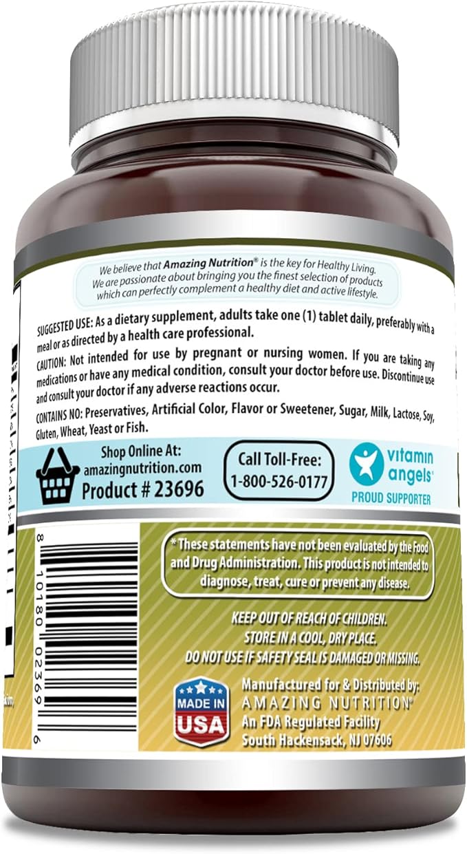 Amazing Formulas Vitamin B Complex with 11 Key Nutrients | 120 Tablets Supplement | Vitamin B1, B2, B3, B6, B12, Folic Acid, Biotin, Choline, Inositol, PABA