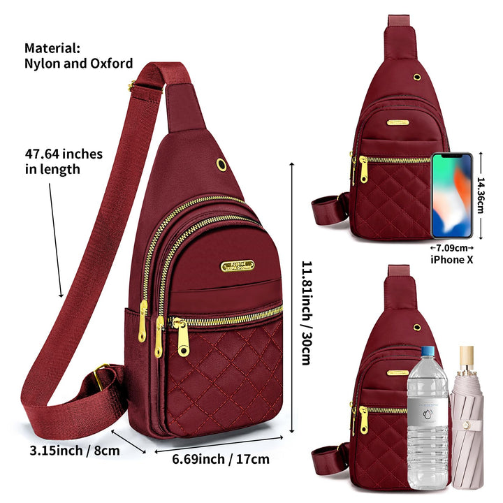 Aisijimo Small Sling Bag For Women Men Casual Crossbody Sling Backpack