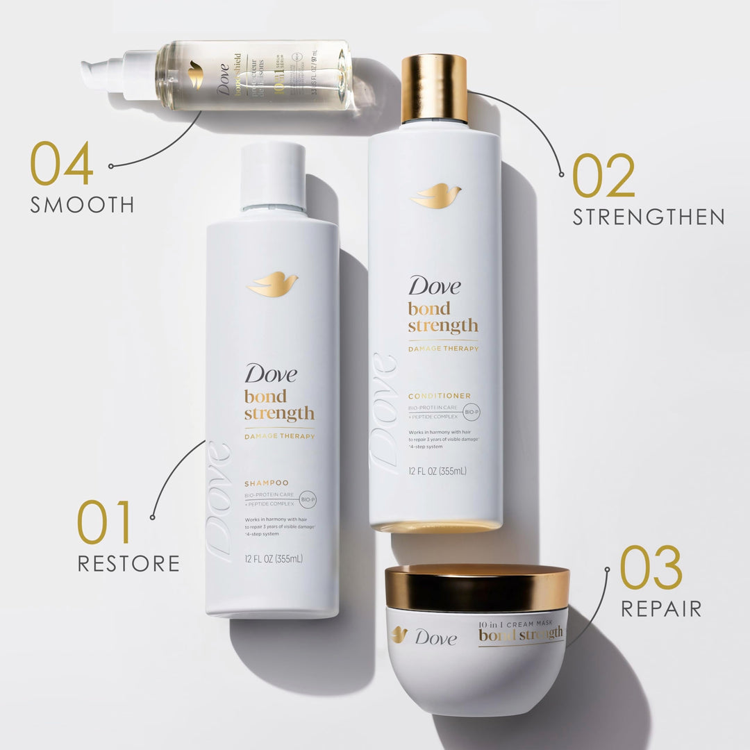 Dove Hair Mask Bond Strength for Chemically Damaged Hair with Bio-Protein Care Technology and Peptide Complex 9.2 Fl Oz