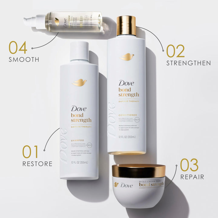 Dove Hair Mask Bond Strength for Chemically Damaged Hair with Bio-Protein Care Technology and Peptide Complex 9.2 Fl Oz