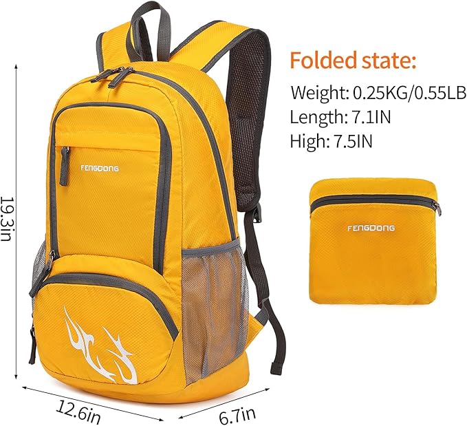 35L Lightweight Foldable Waterproof Packable Travel Small Hiking Backpack Daypack for men women