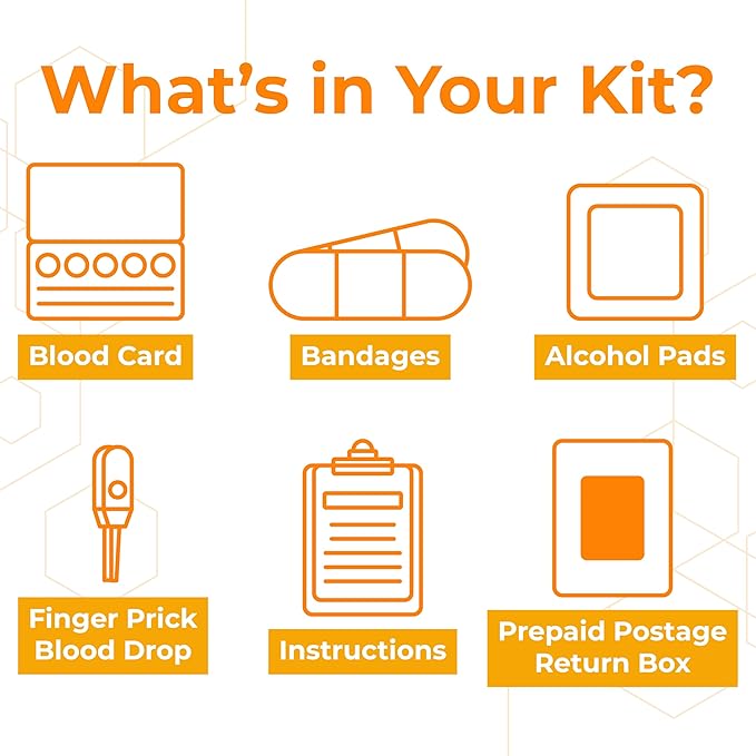 at Home Vitamin D Test Kit - Easy to Use & Accurate Blood Test for 25(OH) D Levels to Test for Vitamin Deficiencies - CLIA Certified Labs - FSA/HSA Accepted