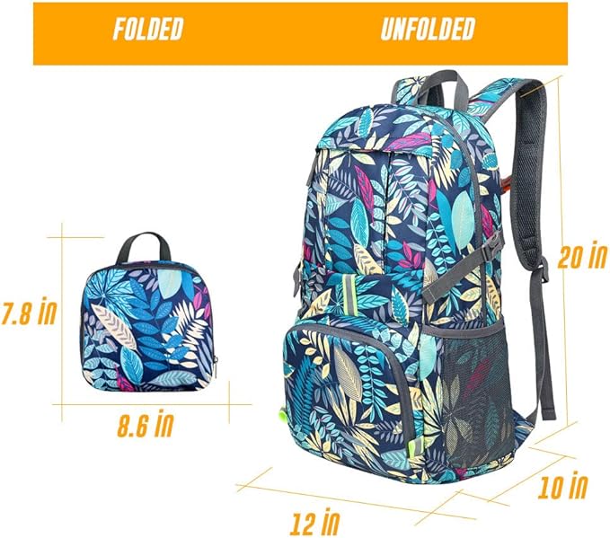 35L Lightweight Packable Backpack Waterproof Durable Hiking Travel Backpack Daypack