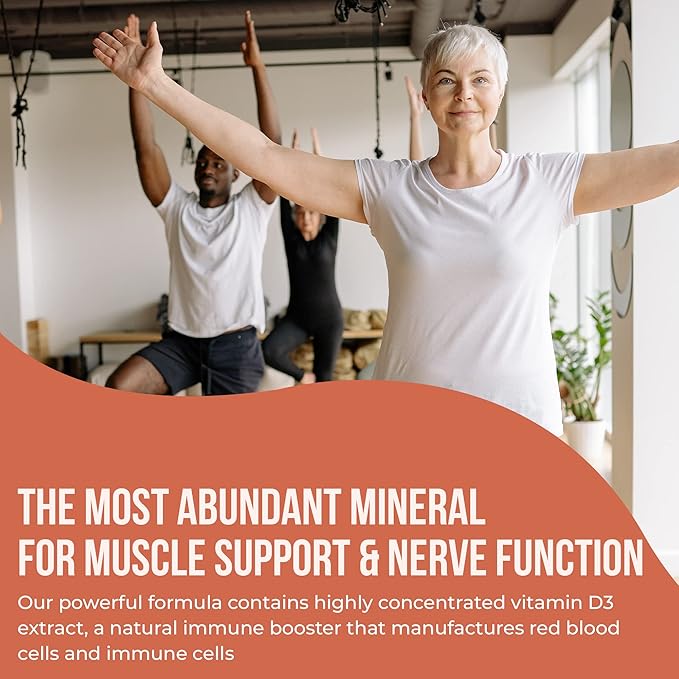 Calcium 1000 mg with Vitamin D3, Bone Health Supplement for Adults, Support Muscel Nerve Health and Calcium Absorption, 300 Tablet