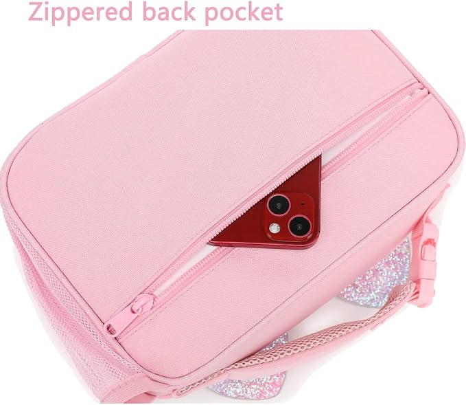 FlowFly Kids Lunch box Insulated Soft Bag Mini Cooler Back to School Thermal Meal Tote Kit for Girls, Boys, Smile