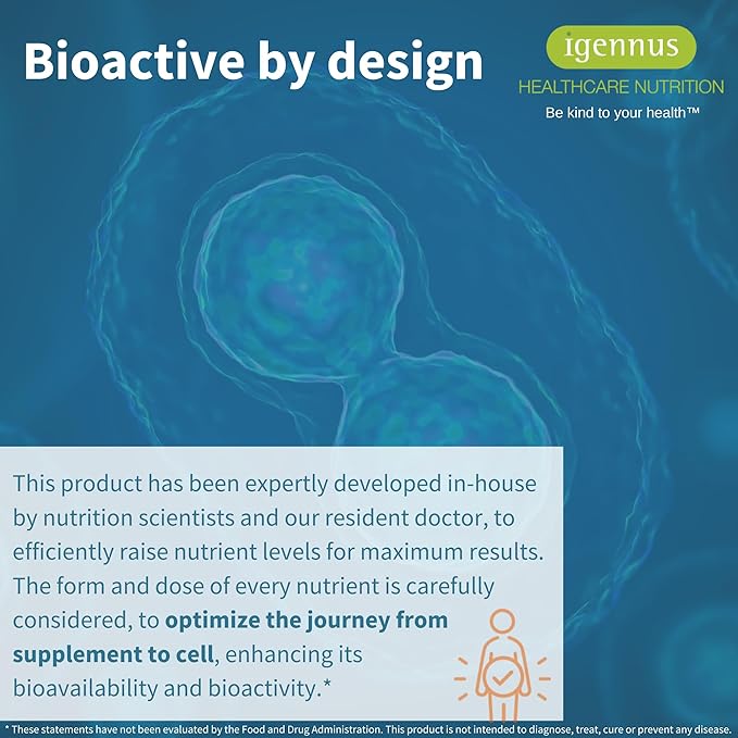 Igennus Advanced Triple Magnesium Complex, Fully Reacted & Chelated Glycinate, Taurate & Citrate, Clean Label, High Bioavailability & Absorption, 180 Tablets, Vegan, Non-Buffered