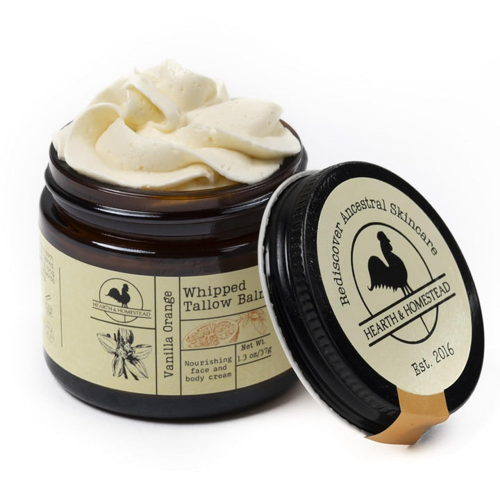 Handmade Tallow Balm | Fragrance-Free & Nourishing | 1.3 Oz Butter Almond