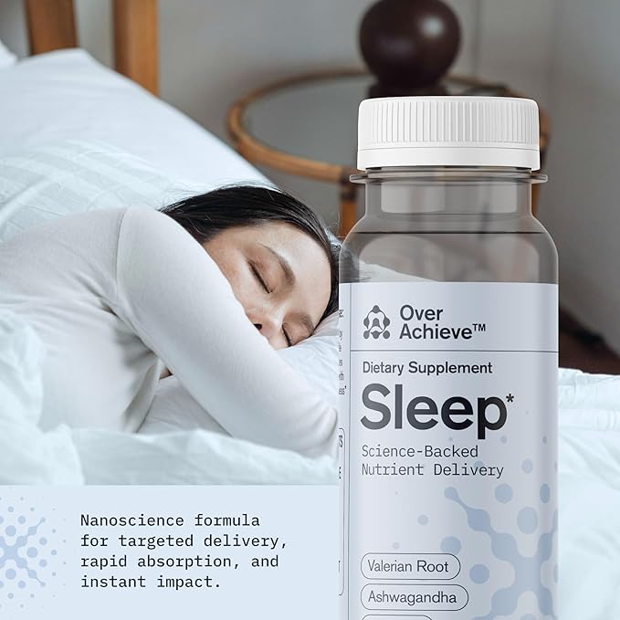 Supplement Variety Pack with Advanced Nanoscience Technology, 12 Pack, Stress Calming Relax Drink, Sleep Aid Drink, Mushroom Supplement Drink, 2 oz Shot