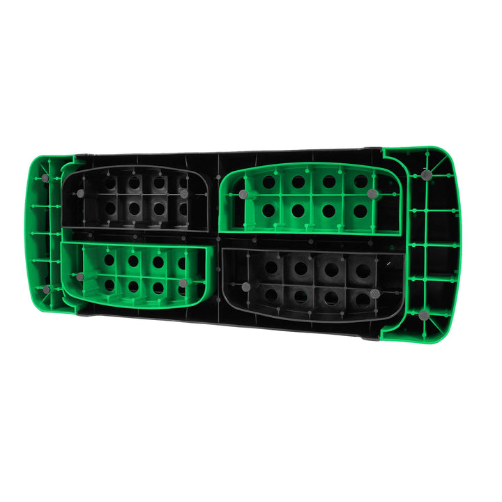 BalanceFrom 31-Inch Lightweight Portable Adjustable Height Workout Aerobic Stepper Step Platform Trainer, Black/Green