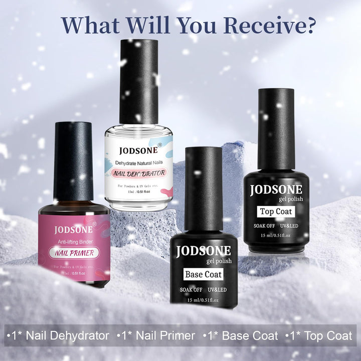 32+4 Pcs Gel Nail Polish Kit | Glitter Soak Off Gel for DIY Manicure