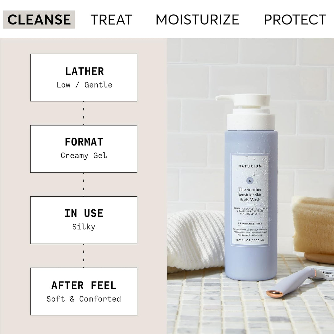 Soothing Body Wash for Sensitive Skin | Gentle Formula | 16.9 oz