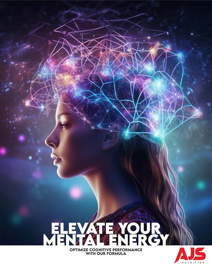 AJS Alpha GPC Nootropic Brain Supplement,Phosphatidylserine,St. John'sWort Ginkgo Biloba,Ashwagandha,Bacopa Monnieri,Pterostilbene,Magnesium Glycinate,Ginkgo Biloba,5-MTHF,Huperzine A 60CT,90 capsules