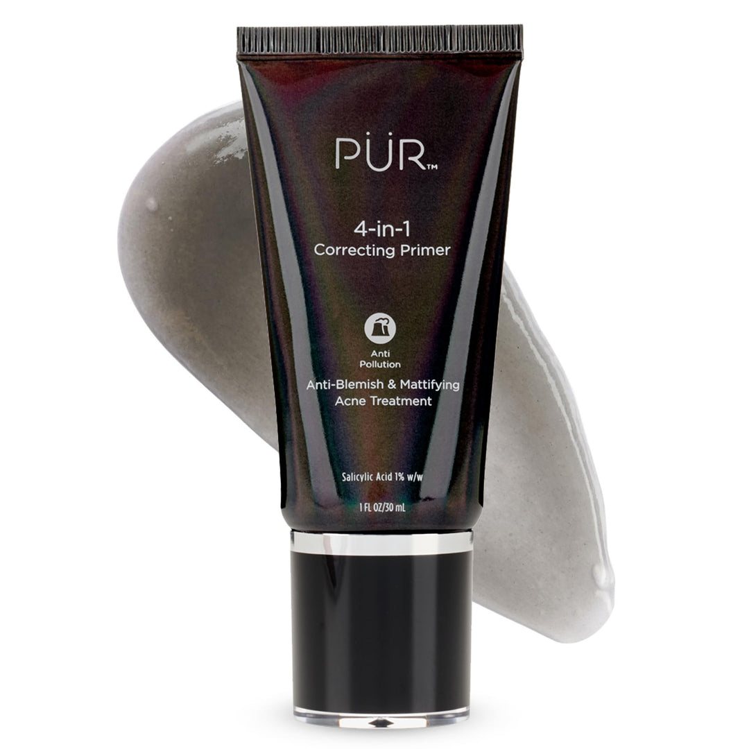 Pur Beauty 4-In-1 Correcting Primer, Anti-Blemish & Mattifying Treatment - Primer For Face Before Makeup - Primer Face Makeup Fo