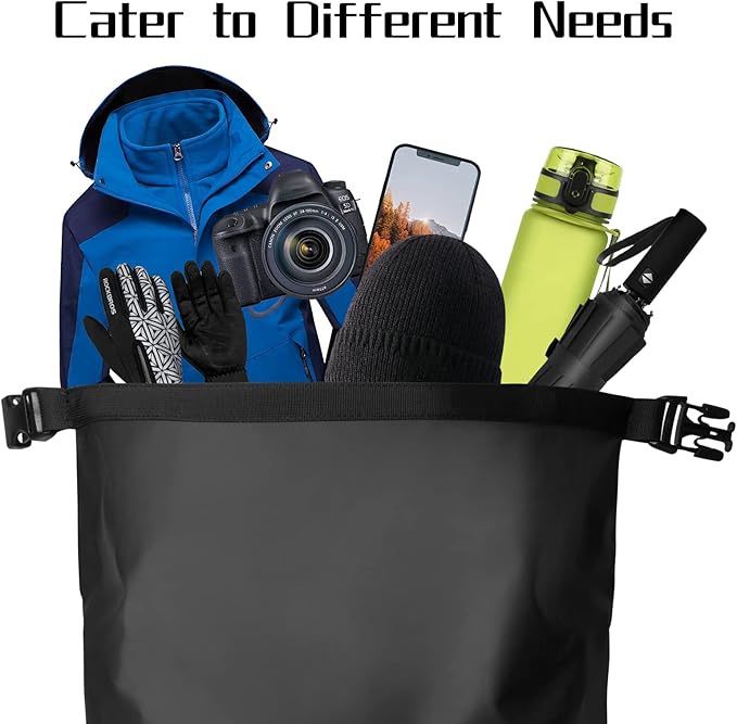 Heavy Duty Waterproof Dry Bag Backpack - 35L Roll-Top Floating Dry Bag Backpack for Kayaking, Rafting, Boating