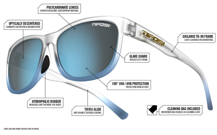 Tifosi Optics Swank XL Sunglasses (Blue Tortoise, Brown Lens)