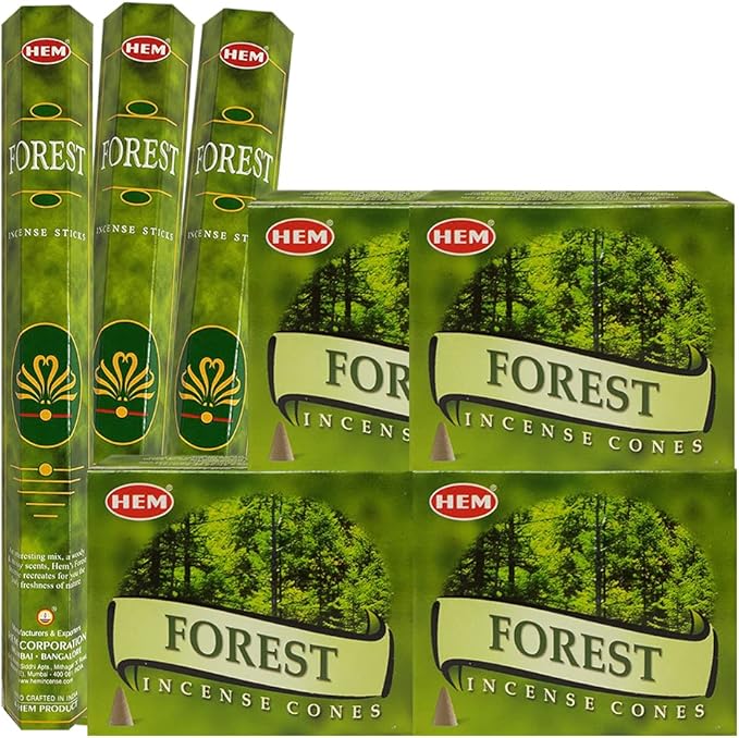 Forest Incense sticks and cone incense holder variety pack bundle insence insense insienso